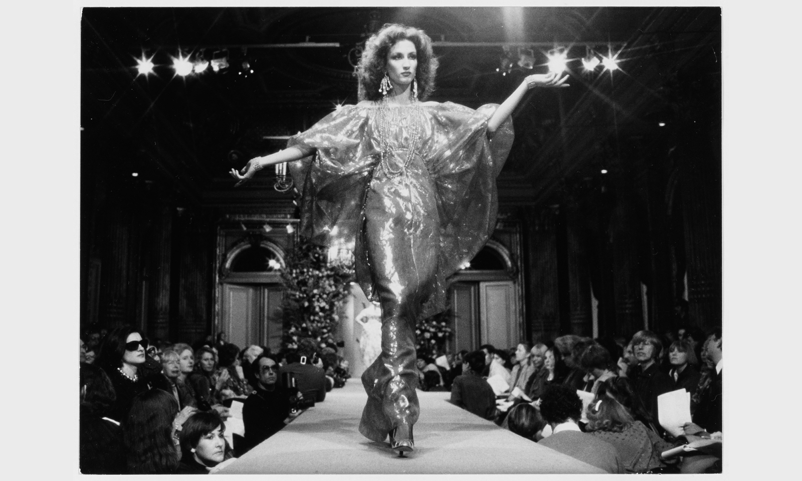 Robe de soir portée par Violeta Sanchez. Collection printemps-été 1981
